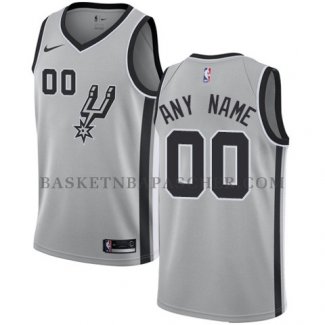 Maillot San Antonio Spurs Personnalise 2017-18 Gris
