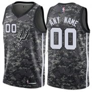 Maillot San Antonio Spurs Personnalise Ville 2017-18 Blanc