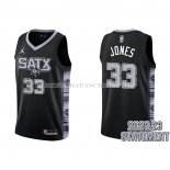 Maillot San Antonio Spurs Tre Jones NO 33 Statement 2022-23 Noir