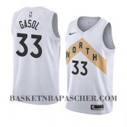 Maillot Toronto Raptors Marc Gasol Ciudad 2018 Blanc