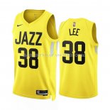 Maillot Utah Jazz Saben Lee NO 38 Icon 2022-23 Jaune