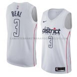 Maillot Washington Wizards Bradley Beal Ciudad 2018 Blanc Maillot Washington Wizards Bradley Beal Ciudad 2018 Blanc