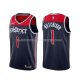 Maillot Washington Wizards Chandler Hutchison Association 2020-21 Bleu