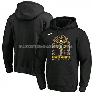 Veste a Capuche Denver Nuggets 2023 NBA Finals Champions Locker Room Pullover Noir