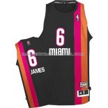 Maillot ABA Miami Heat James Noir