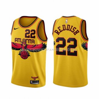 Maillot Atlanta Hawks Cam Reddish NO 22 Ville 2021-22 Jaune