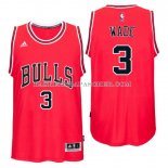 Maillot Authentique Chicago Bulls Wade Rouge