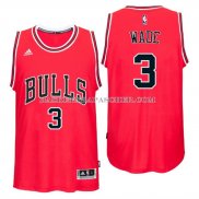 Maillot Authentique Chicago Bulls Wade Rouge