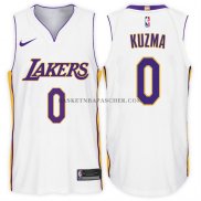 Maillot Authentique Los Angeles Lakers Kuzma 2017-18 Blanc