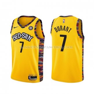 Maillot Brooklyn Nets Kevin Durant Ville 2020-21 Jaune