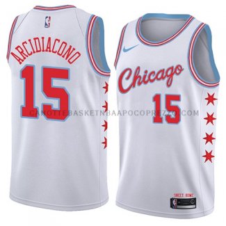 Maillot Chicago Bulls Ryan Arcidiacono Ciudad 2018 Blanc