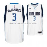 Maillot Dallas Mavericks Villanueva Blanc