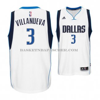 Maillot Dallas Mavericks Villanueva Blanc