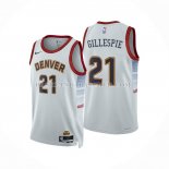 Maillot Denver Nuggets Collin Gillespie NO 21 Ville 2022-23 Blanc