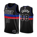 Maillot Detroit Pistons Cory Joseph NO 18 Statement 2022-23 Noir
