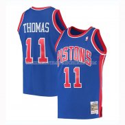 Maillot Detroit Pistons Isaiah Thomas Mitchell & Ness 1988-89 Bleu