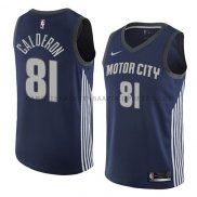 Maillot Detroit Pistons Jose Calderon Ciudad 2018 Bleu