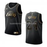 Maillot Enfant Golden Edition Los Angeles Lakers Kobe Bryant NO 24 Noir