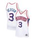 Maillot Enfant Philadelphia 76ers Allen Iverson NO 3 Mitchell & Ness 1996-97 Blanc