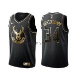 Maillot Golden Edition Milwaukee Bucks Giannis Antetokounmpo Noi