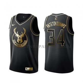 Maillot Golden Edition Milwaukee Bucks Giannis Antetokounmpo Noi