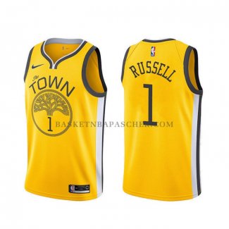 Maillot Golden State Warriors D'angelo Russell Earned Jaune