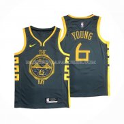 Maillot Golden State Warriors Nick Young NO 6 Ville 2018-19 Bleu