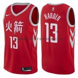 Maillot Houston Rockets James Harden City Edition 2017-18 Rouge Maillot Houston Rockets James Harden City Edition 2017-18 Rouge
