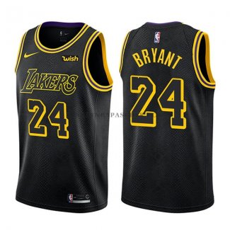 Maillot Los Angeles Lakers Bryant Ciudad Noir
