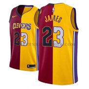 Maillot Los Angeles Lakers Lebron James Split 2018Or