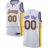 Maillot Los Angeles Lakers Personnalise 2017-18 Blanc