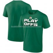 Maillot Manche Courte Boston Celtics 2023 NBA Playoffs Vert