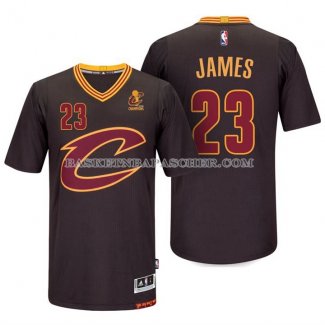 Maillot Manche Courte Cleveland Cavaliers James Noir