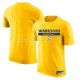 Maillot Manche Courte Golden State Warriors Practice Performance 2022-23 Jaune