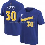 Maillot Manche Courte Golden State Warriors Stephen Curry Classic 2022-23 Bleu