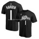 Maillot Manche Courte Los Angeles Clippers James Harden Ville 2019-20 Noir
