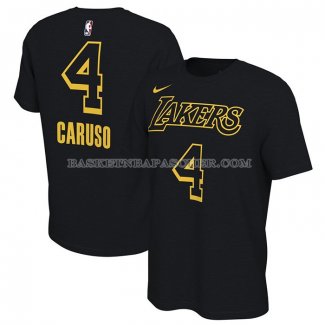 Maillot Manche Courte Los Angeles Lakers Alex Caruso Noir