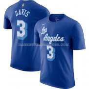 Maillot Manche Courte Los Angeles Lakers Anthony Davis Hardwood Classics Bleu