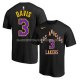 Maillot Manche Courte Los Angeles Lakers Anthony Davis Ville 2023-24 Noir