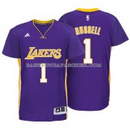 Maillot Manche Courte Los Angeles Lakers Russell Purpura