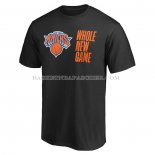 Maillot Manche Courte New York Knicks Whole New Game Noir