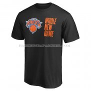 Maillot Manche Courte New York Knicks Whole New Game Noir