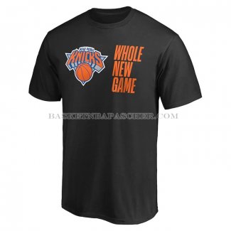 Maillot Manche Courte New York Knicks Whole New Game Noir