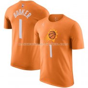 Maillot Manche Courte Phoenix Suns Devin Booker Statement Orange