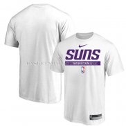 Maillot Manche Courte Phoenix Suns Practice Performance 2022-23 Blanc