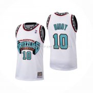 Maillot Memphis Grizzlies Mike Bibby No 10 Historic Retro Blanc