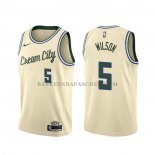 Maillot Milwaukee Bucks D.j. Wilson Ville 2019-20 Crema