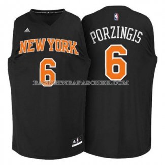 Maillot Mode Noir New York Knicks Porzingis Noir