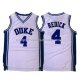 Maillot NCAA Duke Blue Devils Redick Blanc