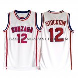 Maillot NCAA Gonzaga Stockton Blanc